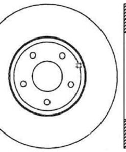 StopTech SportStop 6/02-08 Nissan 350Z / 8/02-04 Infiniti G35 Slotted & Drilled Rear Left Rotor