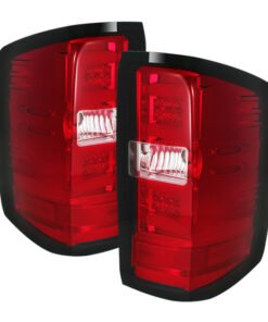 Spyder Chevy 1500 14-16 Light Bar LED Tail Lights Red Clear ALT-YD-CS14-LBLED-RC