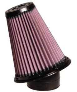 K&N Rubber Round Tapered Angled Air Filter 2.5in Flng ID 5.25in Bs OD 2.5in Tp OD 5.75in H