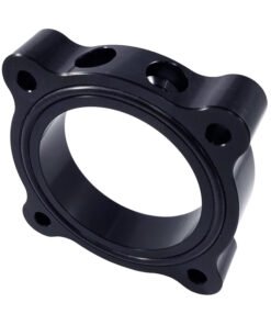 Torque Solution Throttle Body Spacer 2015 Ford Mustang Ecoboost - Black
