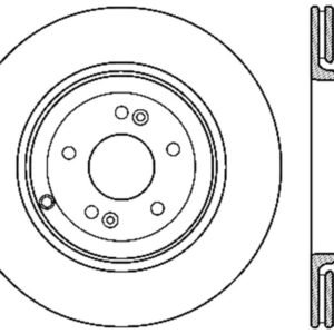 StopTech Power Slot 10-13 Hyundai Genesis Coupe Track & R-Spec Rear Right Drilled Rotor
