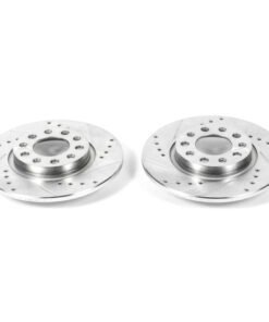Power Stop 15-17 Chrysler 200 Rear Evolution Drilled & Slotted Rotors - Pair