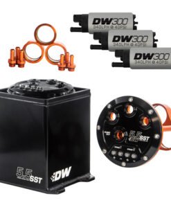 DeatschWerks 5.5L Modular Surge Tank Includes 3 DW300 Fuel Pumps