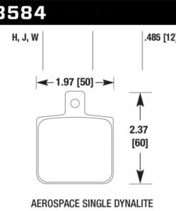Hawk Aerospace Single Dynalite HPS 5.0 Street Brake Pads
