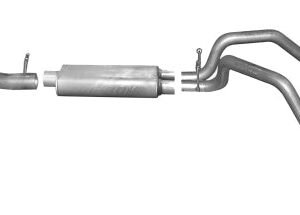 Gibson 14-18 GMC Sierra 1500 Denali 5.3L 3in/2.25in Cat-Back Dual Split Exhaust - Black Elite