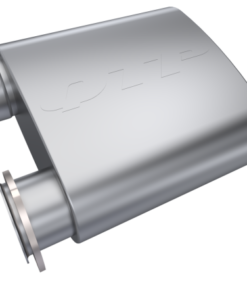 QTP 3in Weld-On Reverse 304SS Screamer Muffler Short Case w/Bolt-On QTEC Electric Cutout
