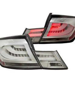 ANZO 2013-2015 Honda Civic LED Taillights Chrome