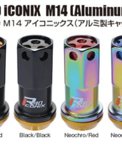 Project Kics 14X1.50 Neochrome R40 Lug Nuts (Black Cap) - 20 Pcs
