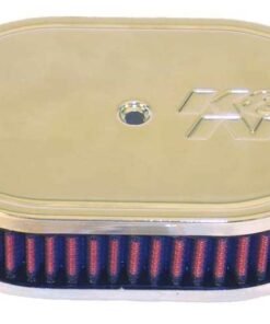K&N Custom Racing Assembly Oval Red 7in O/S Length - 4.5in O/S Width - 2in Height
