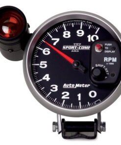 Autometer Sport-Comp II 5 inch 0-10000 RPM Pedestal Mount Tachometer Shift-Lite