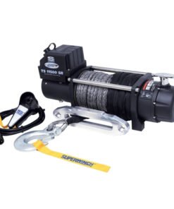 Superwinch 11500 LBS 12 VDC 3/8in x 80ft Synthetic Rope Tiger Shark 11500 Winch