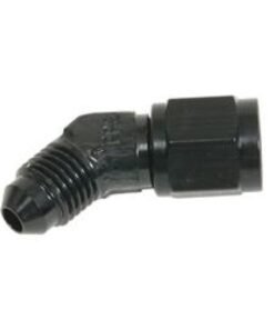 Fragola -6AN Female - Male Flare 45 Degree - Black