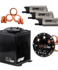 DeatschWerks 5.5L Modular Surge Tank Includes 3 DW400 Fuel Pumps