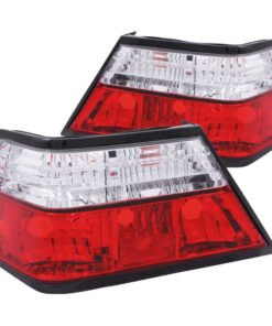 ANZO 1986-1995 Mercedes Benz E Class W124 Taillights Red/Clear
