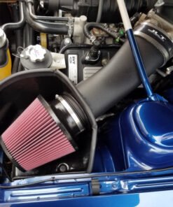 JLT 07-09 Ford Mustang GT500 Black Textured Big Air Intake Kit w/Red Filter - Tune Req