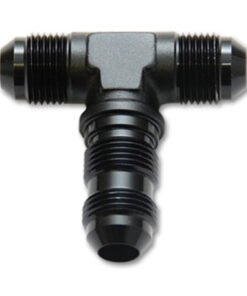 Vibrant -3AN Bulkhead Adapter Tee Fitting - Anodized Black Only