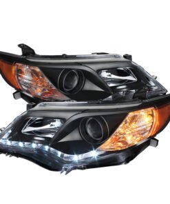 Spyder Toyota Camry 12-14 Projector Headlights DRL Blk High 9005 (Not Included PRO-YD-TCAM12-DRL-BK