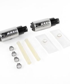 DeatschWerks 340lph DW300C Compact Fuel Pump w/ Install Kit 03-04 Ford Mustang Cobra (2 Pumps)