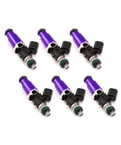 Injector Dynamics 1340cc Injectors - 60mm Length - 14mm Purple Top - 14mm Lower O-Ring (Set of 6)