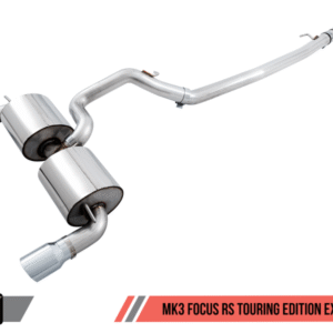AWE Tuning Ford Focus RS Touring Edition Cat-back Exhaust - Resonated - Diamond Black Tips