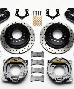 Wilwood Dynapro Low-Profile 11.00in P-Brake Kit Drilled Mopar/Dana 2.50in Off w/Snap Ring Brng
