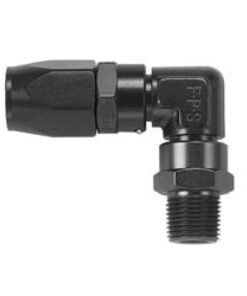 Fragola -10AN x 90 Degree x 7/8-14 (10) Hose End - Black