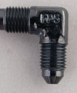 Fragola -16AN x 90 Degree Union Fitting - Black