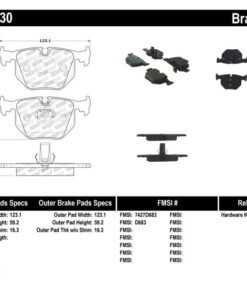 StopTech Performance 01-07 BMW M3 E46 / 00-04 M5 / 04-09 X3 / 00-06 X5 / 1/06-09 Z4 / 9/00-07 330 /