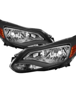 xTune Ford Focus 2012-2014 Halogen Only OEM Style Headlights - Black HD-JH-FFOC12-AM-BK