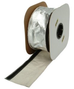 DEI Heat Shroud 2-1/2in x 50ft Spool - Aluminized Sleeving-Hook and Loop Edge