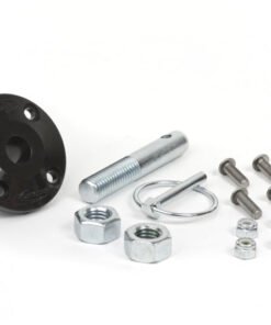 Daystar Hood Pin Kit Black Single Incl Polyurethane Isolator Pin Spring Clip and Related Hardware