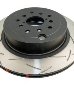 DBA Subaru WRX STi Brembo 6 Pot Spec R Yellow Calipers 19in Rim 4000 Series Stand Rear Brake Rotor