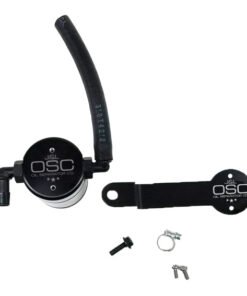 J&L 17-19 Honda Civic Type R Passenger Side Oil Separator 3.0 - Black Anodized