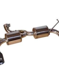 Injen 07-17 Jeep Wrangler JK 3.6L/3.8L 63mm Polished Axle-back Exhaust w/ 4in Black Tips