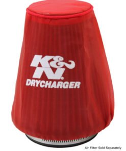 K&N Red Drycharger 5.25in x 3in Round Tapered Air Filter Wrap