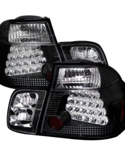 Spyder BMW E46 3-Series 99-01 4Dr LED Tail Lights Black ALT-YD-BE4699-4D-LED-BK