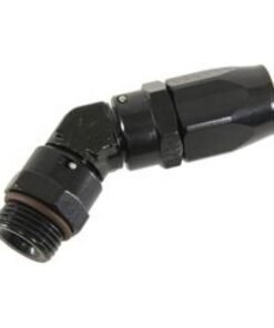 Fragola -8AN x 45 Degree x 3/4-16 (8) Hose End - Black