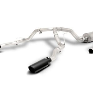 Gibson 21-22 Chevy Tahoe High Country 6.2L 4WD 2.5in Cat-Back Dual Split T409 SS Exhaust - Black