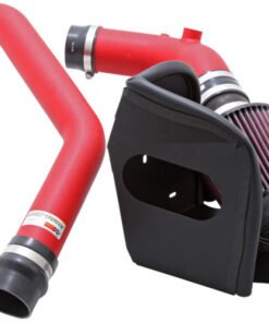 K&N 08-09 Mitsubishi Evo X Wrinkle Red Typhoon Short Ram Intake