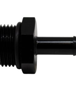 DeatschWerks 8AN ORB Male to 5/16in Male Barb Fitting (Incl O-Ring) - Anodized Matte Black