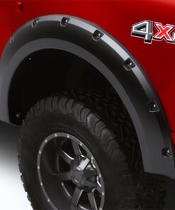 Lund 21-22 Ford F-150 RX-Rivet Style Smooth Fender Flares - Black (2 Pc. Rear)