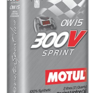 Motul 2L Synthetic-ester Racing Oil 300V SPRINT 0W15 - Case of 6
