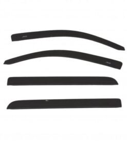 AVS 15-18 Chevy Silverado 1500 Crew Cab Low Profile Color Match Ventvisors 4pc - Black