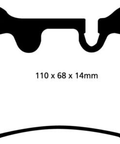 EBC 04-12 Aston Martin DB9 5.9 Redstuff Rear Brake Pads