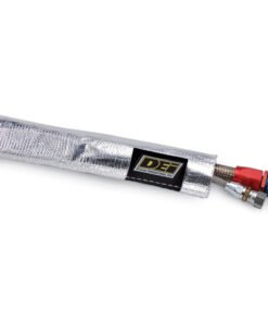 DEI Heat Sheath 1-1/4in I.D. x 3ft - Aluminized Sleeving- Sewn Edge