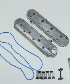 Granatelli 96-22 GM LS Tall Valve Cover w/Integral Angled Coil Mounts - Polished (Pair)