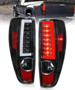 ANZO 2004-2012 Chevrolet Colorado/ GMC Canyon LED Tail Lights w/ Light Bar Black Housing