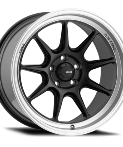 Konig Countergram 15x7.5 4x100 ET35 Matte Black / Matte Machined Lip