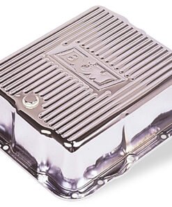 B&M 70289 Deep Chrome Steel Transmission Pan for 82-93 GM TH-700R4/4L60 (3 qt.)