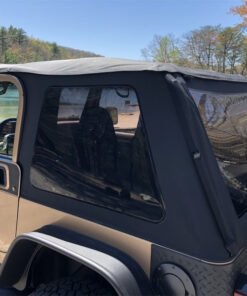 Rampage 18-21 Jeep Wrangler (JL) Unlimited Frameless TrailView Fastback Soft Top Kit - Black Diamond